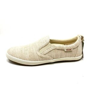 Taos Dandy Natural Hemp Slip-On Sneakers Comfort Shoes Size 7.5 Medium NIB